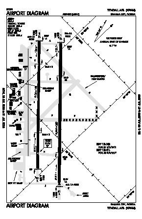 Tyndall Afb Airport (PAM) diagram