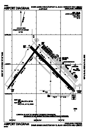 Santa Maria Pub/capt G Allan Hancock Fld Airport (SMX) diagram