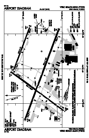 Vero Beach Municipal Airport (VRB) diagram