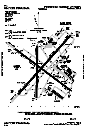 Abraham Lincoln Capital Airport (SPI) diagram