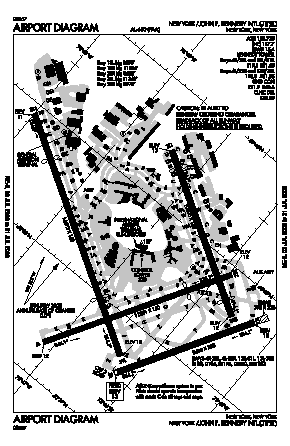 John F Kennedy International Airport (JFK) diagram