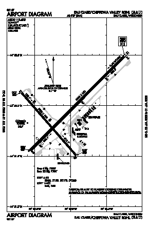 Chippewa Valley Regional Airport (EAU) diagram