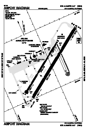 Los Alamitos Aaf Airport (SLI) diagram