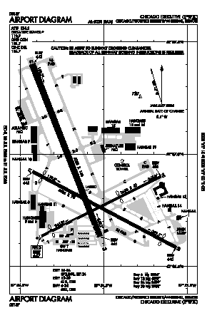 Chicago Executive Airport (PWK) diagram