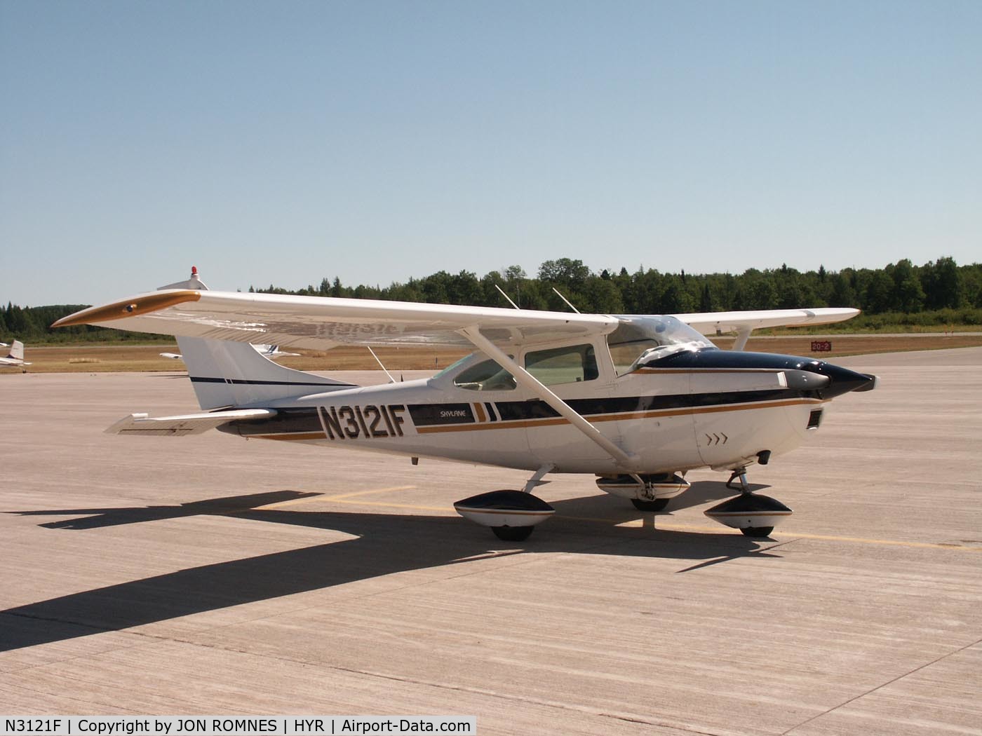 N3121F, 1966 Cessna 182J Skylane C/N 18257221, N3121F at Hayward, WI Airport