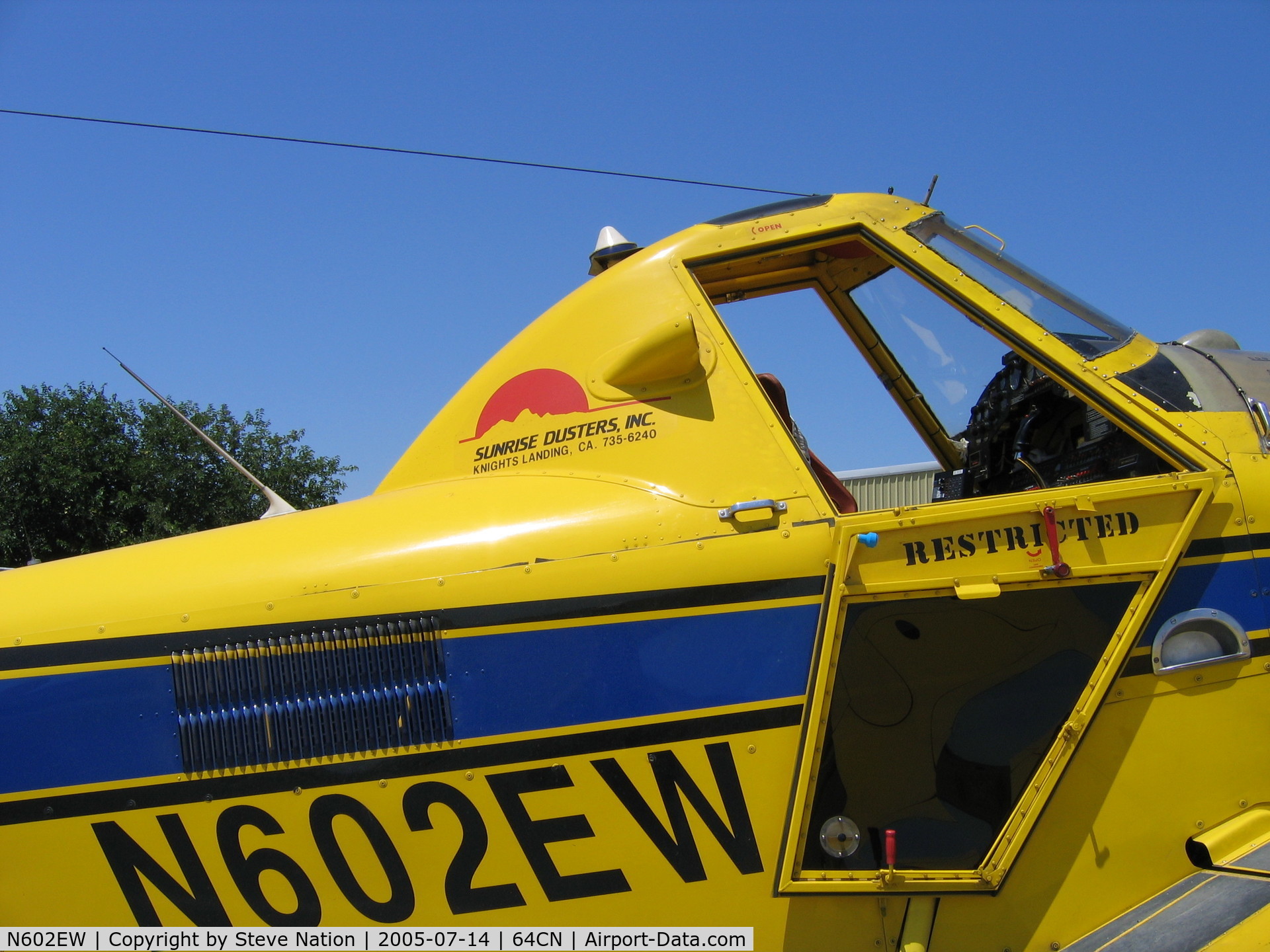 N602EW, 2000 Air Tractor Inc AT-602 C/N 602-0566, Logo on Sunrise Dusters AT-602