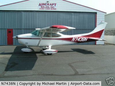 N7438N, 1974 Cessna 182P Skylane C/N 18263216, For Sale on eBay 11-05-05