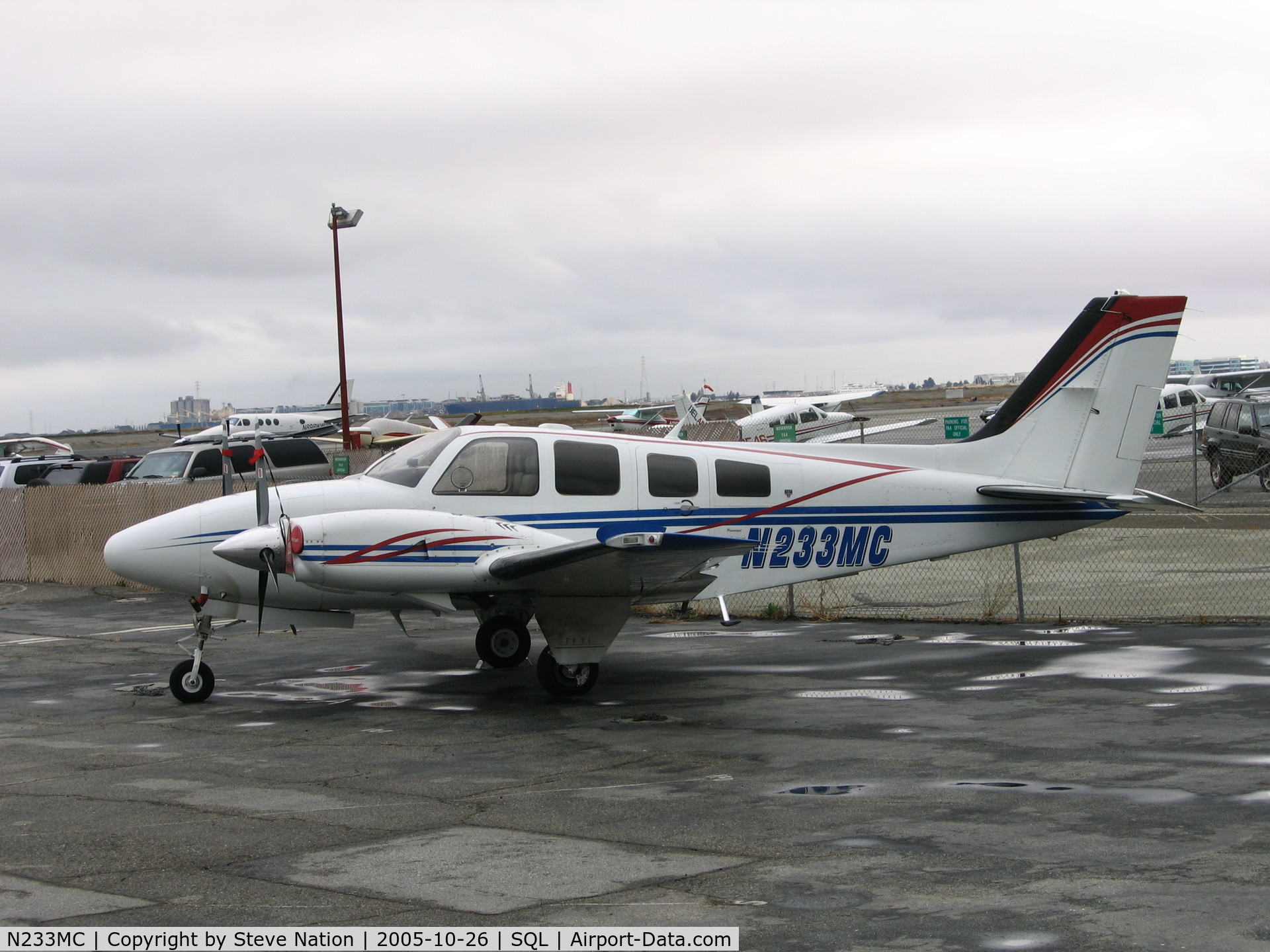 N233MC, 1985 Beech 58P Baron C/N TJ-473, Solitaire Aviation LLC's 1985 Beech 58P at San Carlos, CA