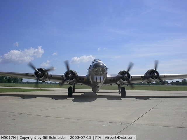 N5017N, 1944 Lockheed/Vega (Boeing) B-17G-105-VE Flying Fortress C/N 8649, B-17G at Peoria, IL