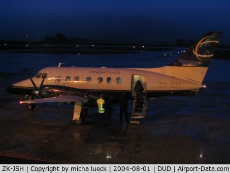 ZK-JSH, 1988 British Aerospace BAe-3109 Jetstream 31 C/N 838, J31 just arrived in Dunedin from Christchurch