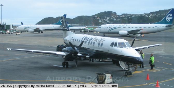 ZK-JSK, 1994 British Aerospace Jetstream 41 C/N 41049, J41 of Origin Pacific at New Zealand's Capital City Wellington