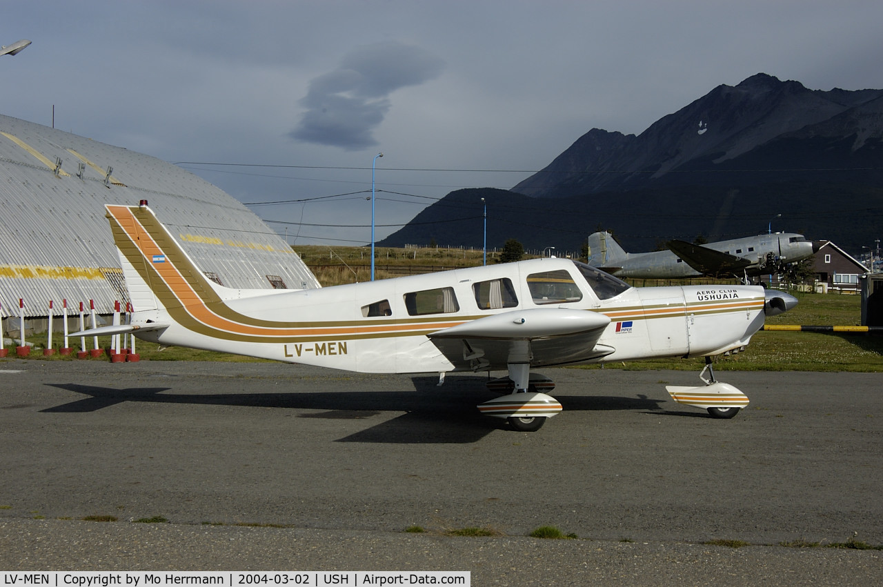 LV-MEN, 1978 Piper PA-32-300 Cherokee Six Cherokee Six C/N Not found LV-MEN, Aero Club Ushuaia, southernmost tip of continent
