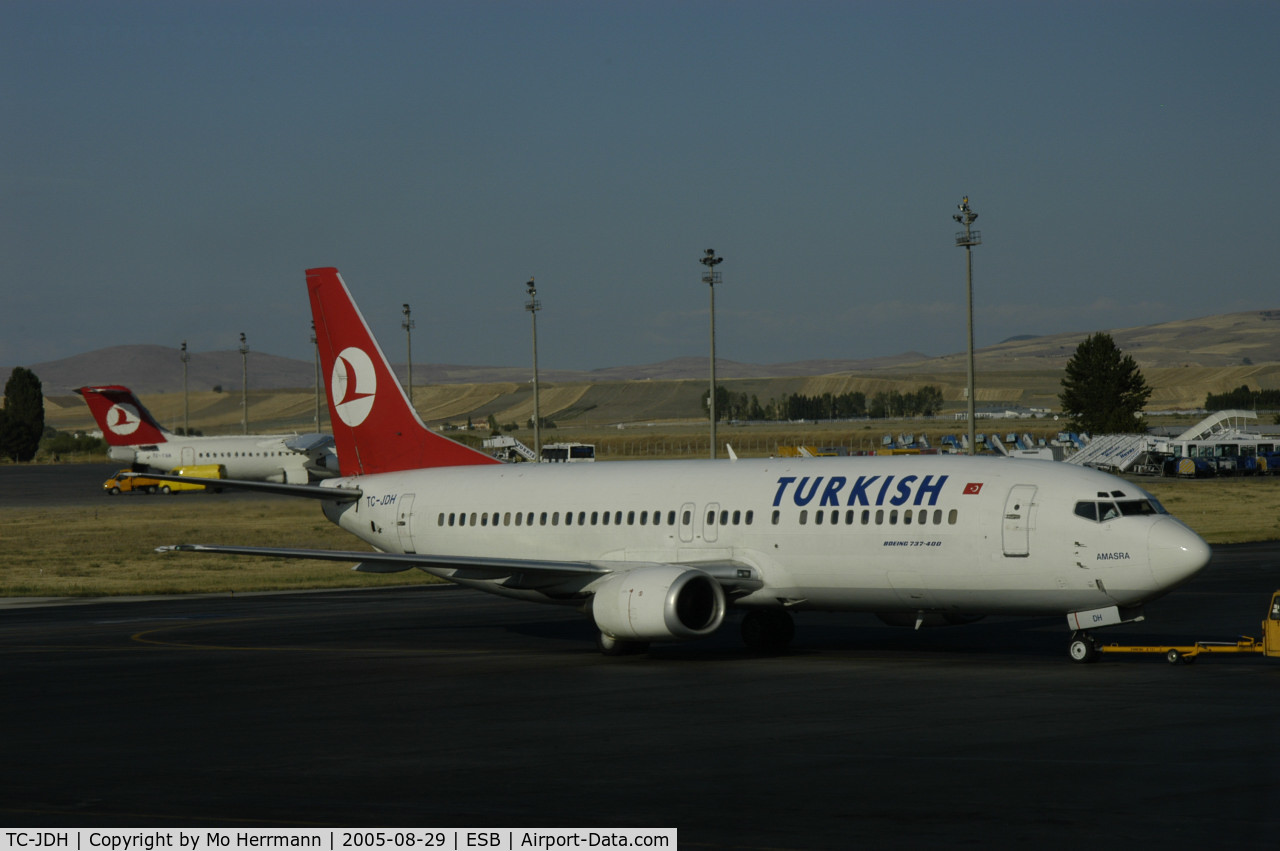 TC-JDH, 1992 Boeing 737-4Y0 C/N 25184, Turkish Airlines Boeing 737-800 at Ankara Esenboga Airport