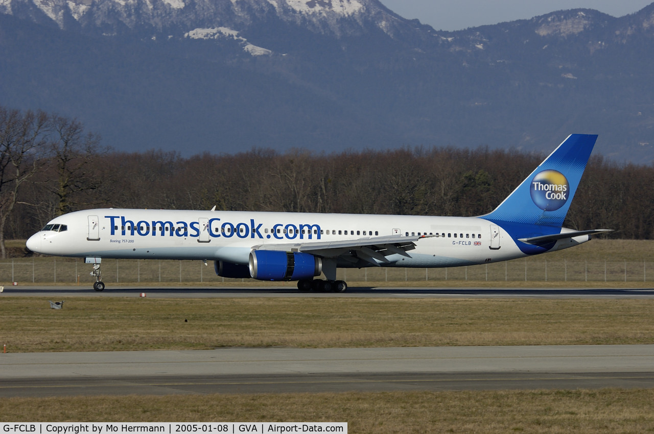 G-FCLB, 1997 Boeing 757-28A C/N 28164, Thomas Cook Boeing 757-200 at Geneva