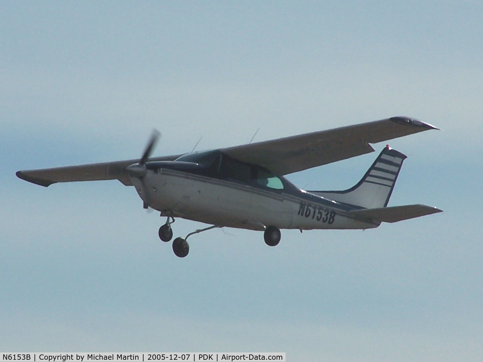N6153B, 1978 Cessna T210M Turbo Centurion C/N 21062696, In flight after leaving PDK