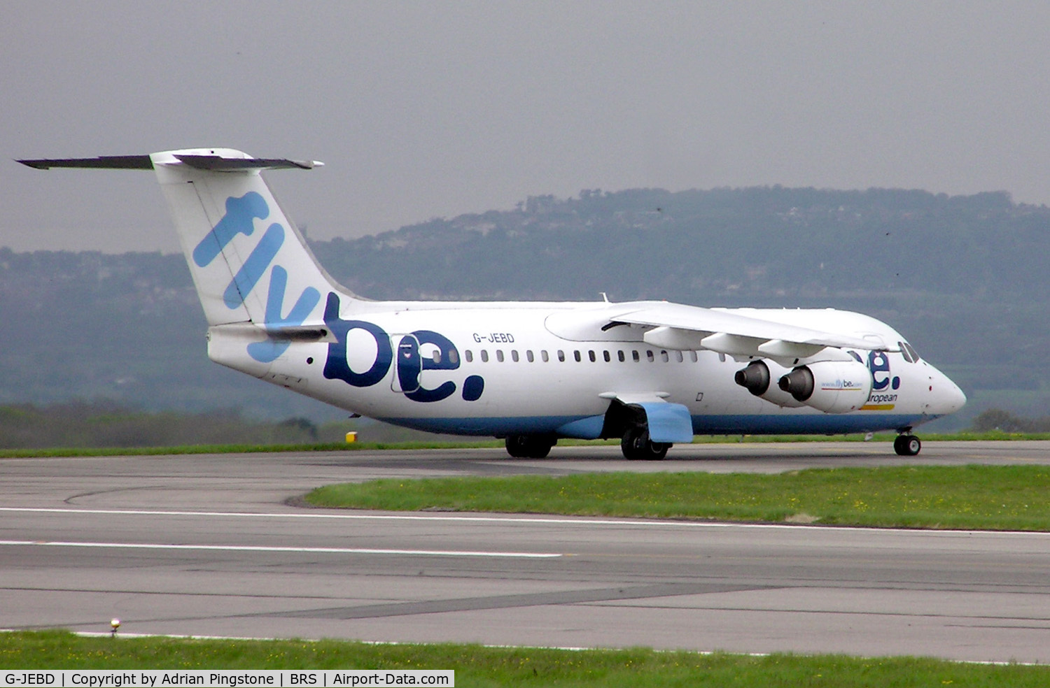 G-JEBD, 1991 British Aerospace BAe.146-300 C/N E3191, FlyBe British Aerospace 146-300 (G-JEBD) at Bristol Airport, Bristol, England in May 2005
