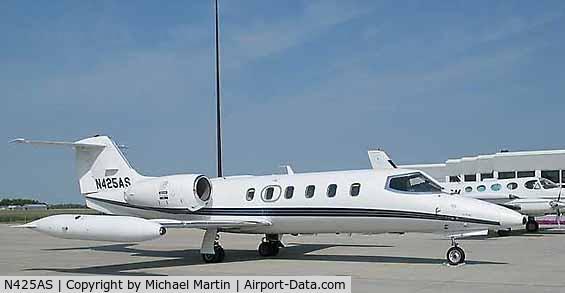 N425AS, 1979 Gates Learjet Corp. 35A C/N 281, On Display