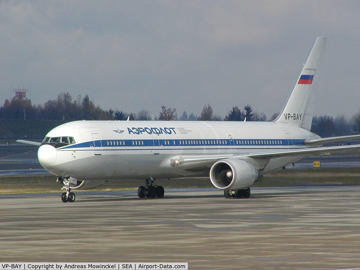 VP-BAY, 1999 Boeing 767-36N/SF C/N 30110, AEROFLOT - Russian Airlines Boeing 767-36N(ER) at Seattle-Tacoma International Airport