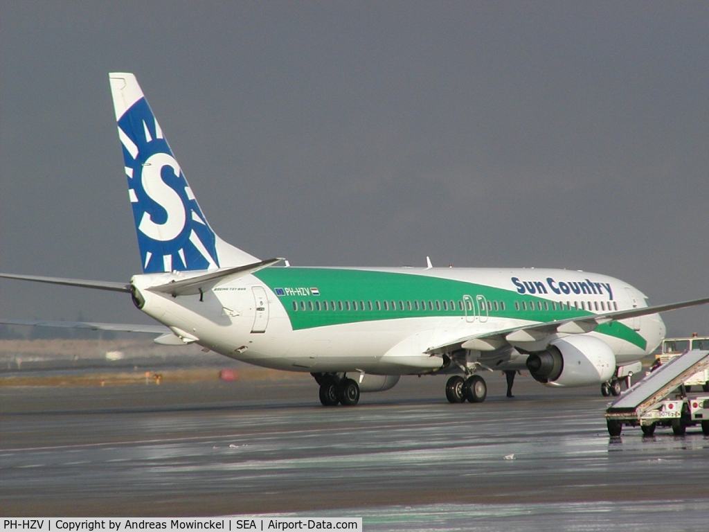 PH-HZV, 2002 Boeing 737-8K2 C/N 30650, Sun Country Airlines Boeing 737 on lease from Transavia