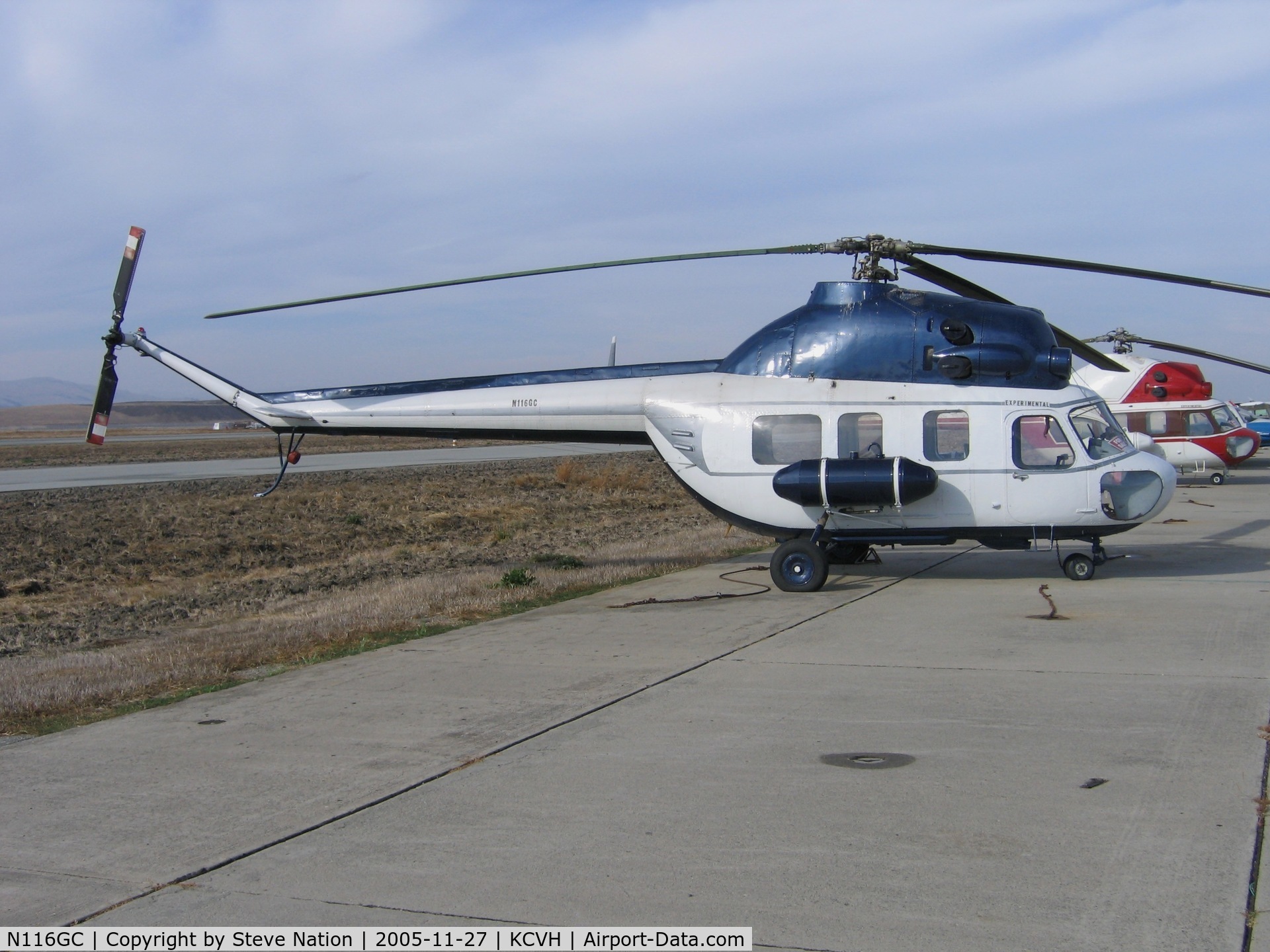N116GC, 1974 Mil (PZL-Swidnik) Mi-2 C/N 544448105, 1975 PZL MI-2 at Hollister Municipal Airport, CA