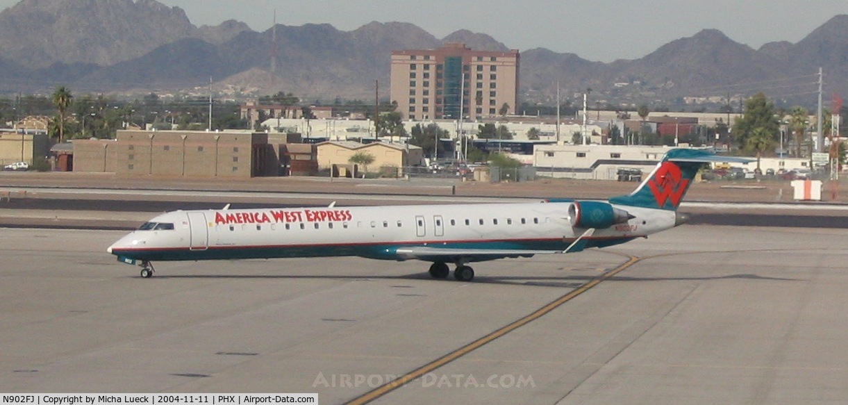N902FJ, 2003 Bombardier CRJ-900ER (CL-600-2D24) C/N 15002, Mesa Airlines for America West Express