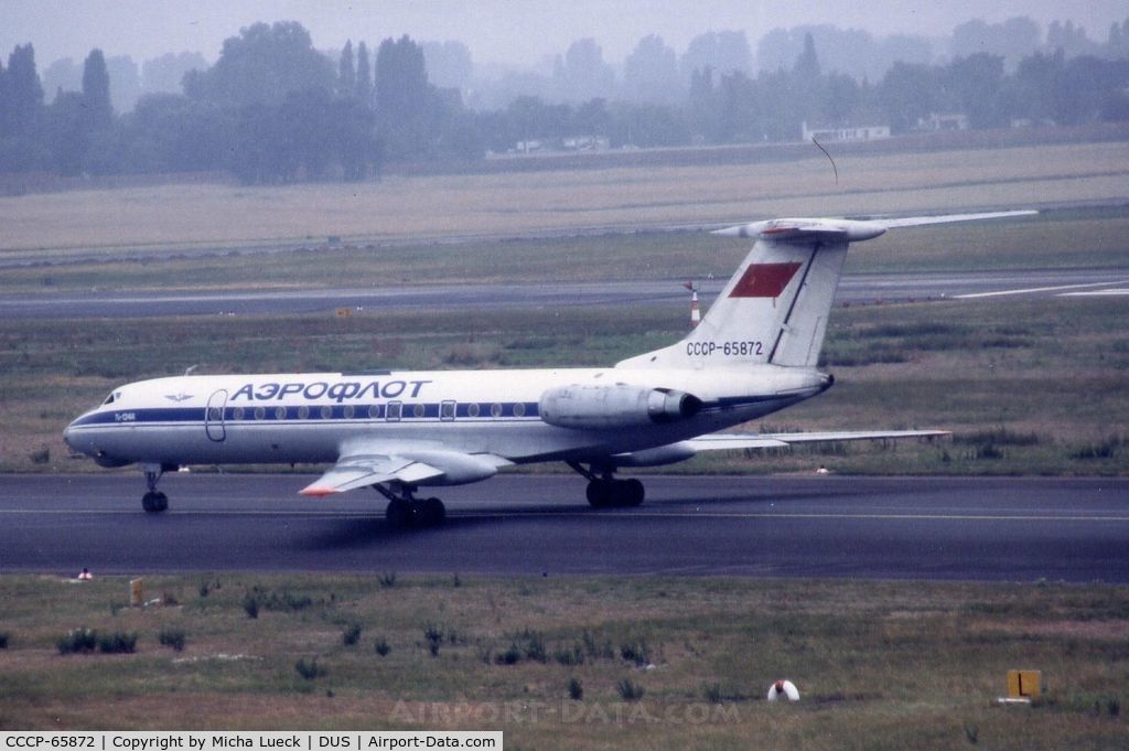 CCCP-65872, 1975 Tupolev Tu-134A C/N 29312, Still the old Soviet registration in 1988