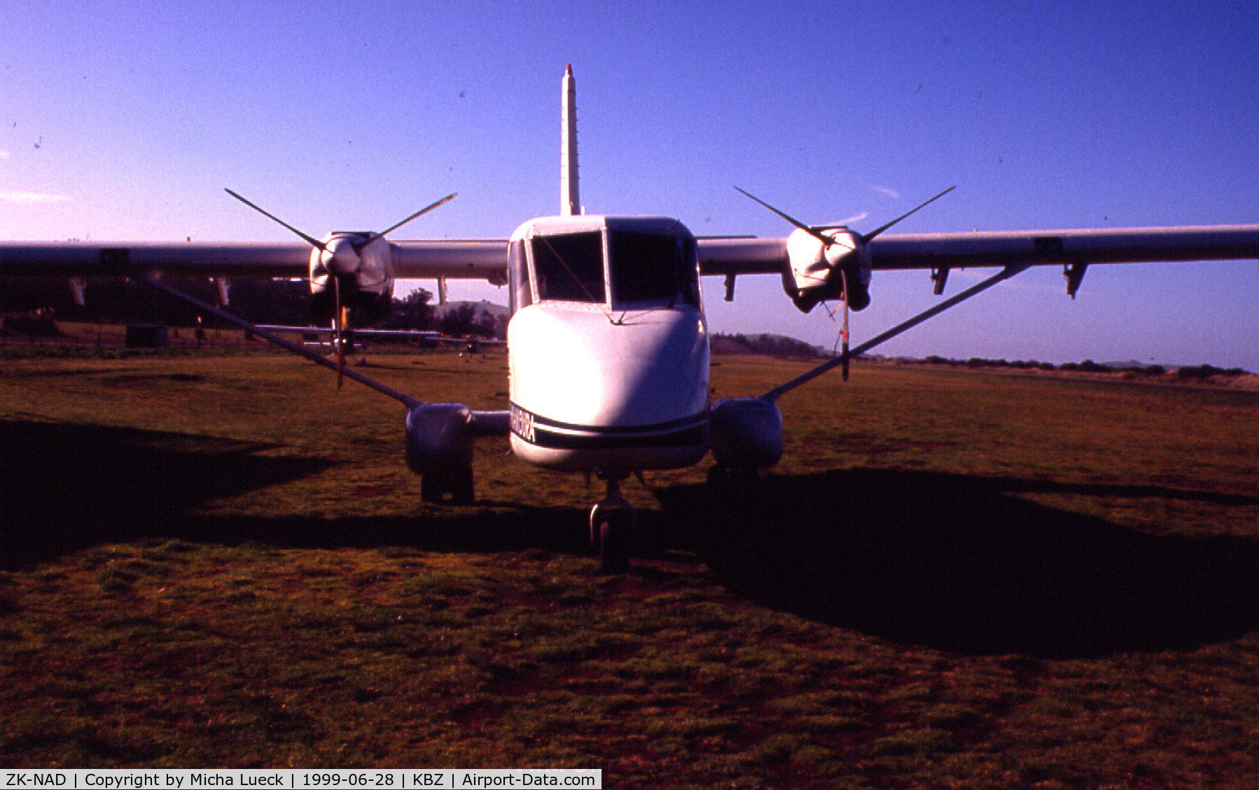 ZK-NAD, 1996 GAF N24A Nomad C/N N24A-30, Ex Flying Doctor Service aircraft, now used for local whale watching flights