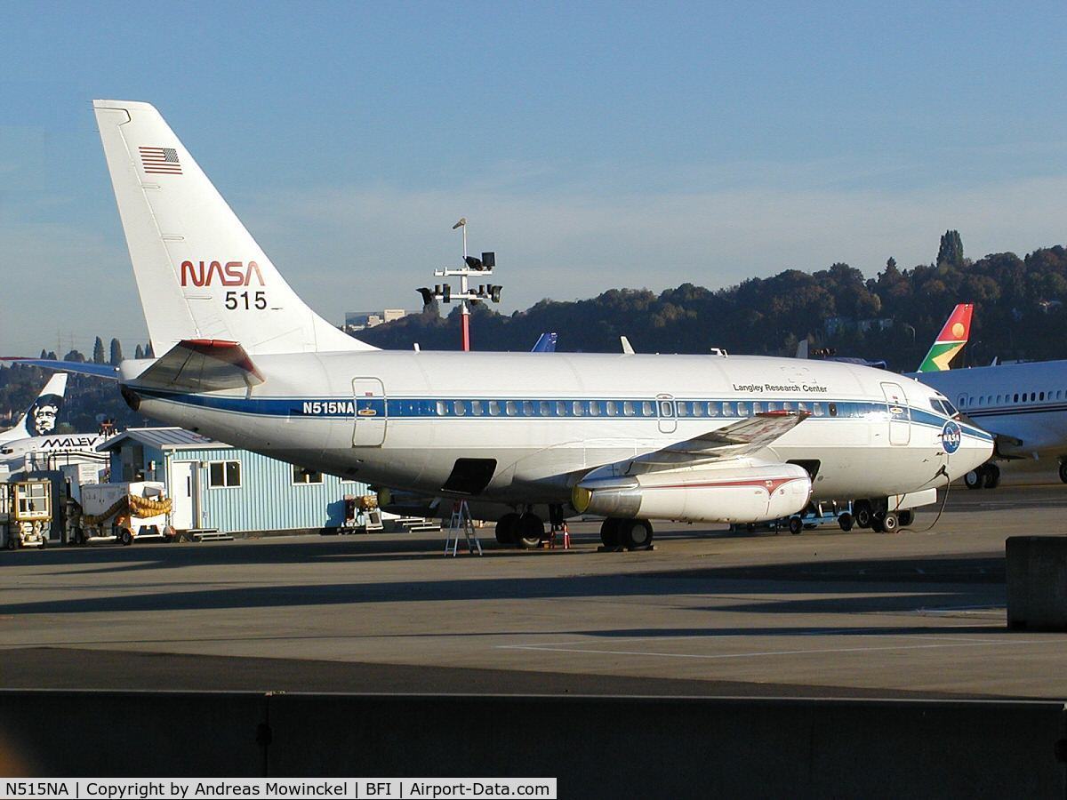 N515NA, 1968 Boeing 737-130 C/N 19437, the first built 737 on display at the Boeing Field Museum of Flight. Donated by NASA.