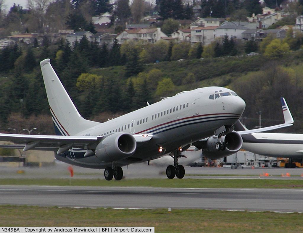 N349BA, 2000 Boeing 737-73Q C/N 30789, B737 used by Boeing
