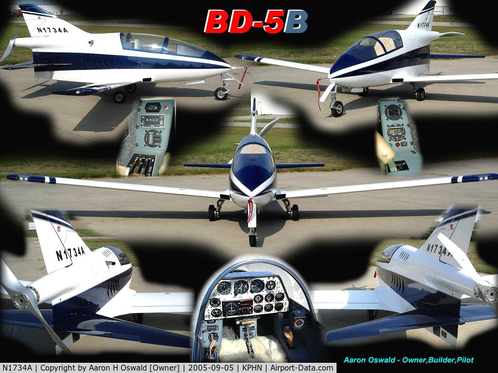 N1734A, 1992 Bede BD-5B C/N 1734, Experimental Aircraft N1734A ~ Owner/Builder/Pilot