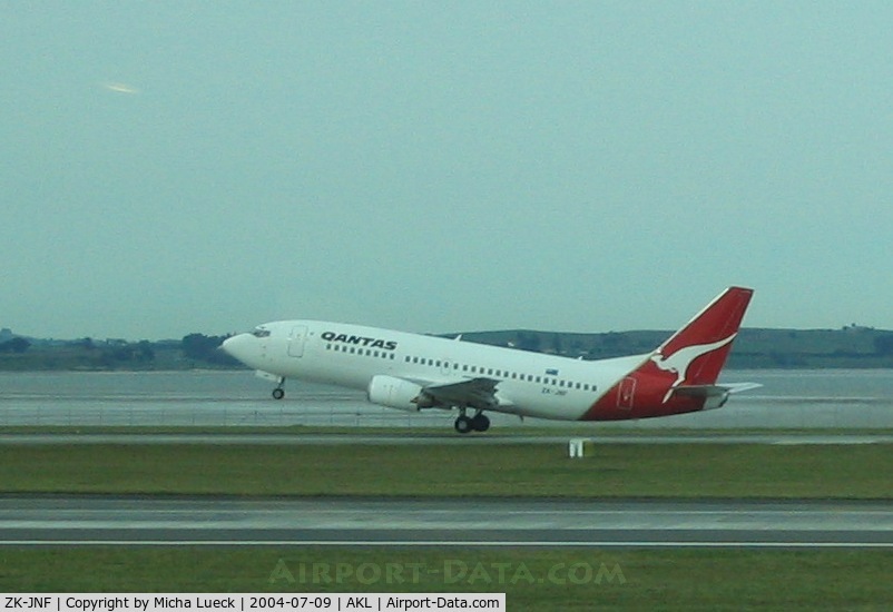 ZK-JNF, 1986 Boeing 737-376 C/N 23486, Qantas operates on domestic flights in New Zealand