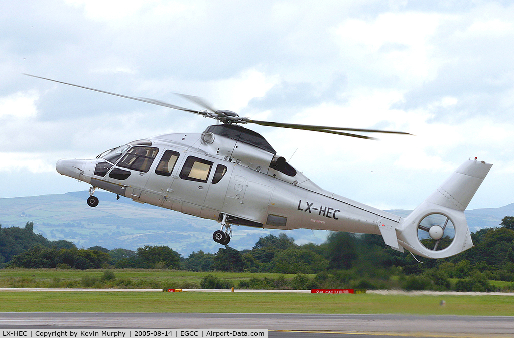 LX-HEC, Eurocopter EC-155B C/N 6600, Fine looking copter arriving to collect Russian Oil Billionaire Roman Abramovich.