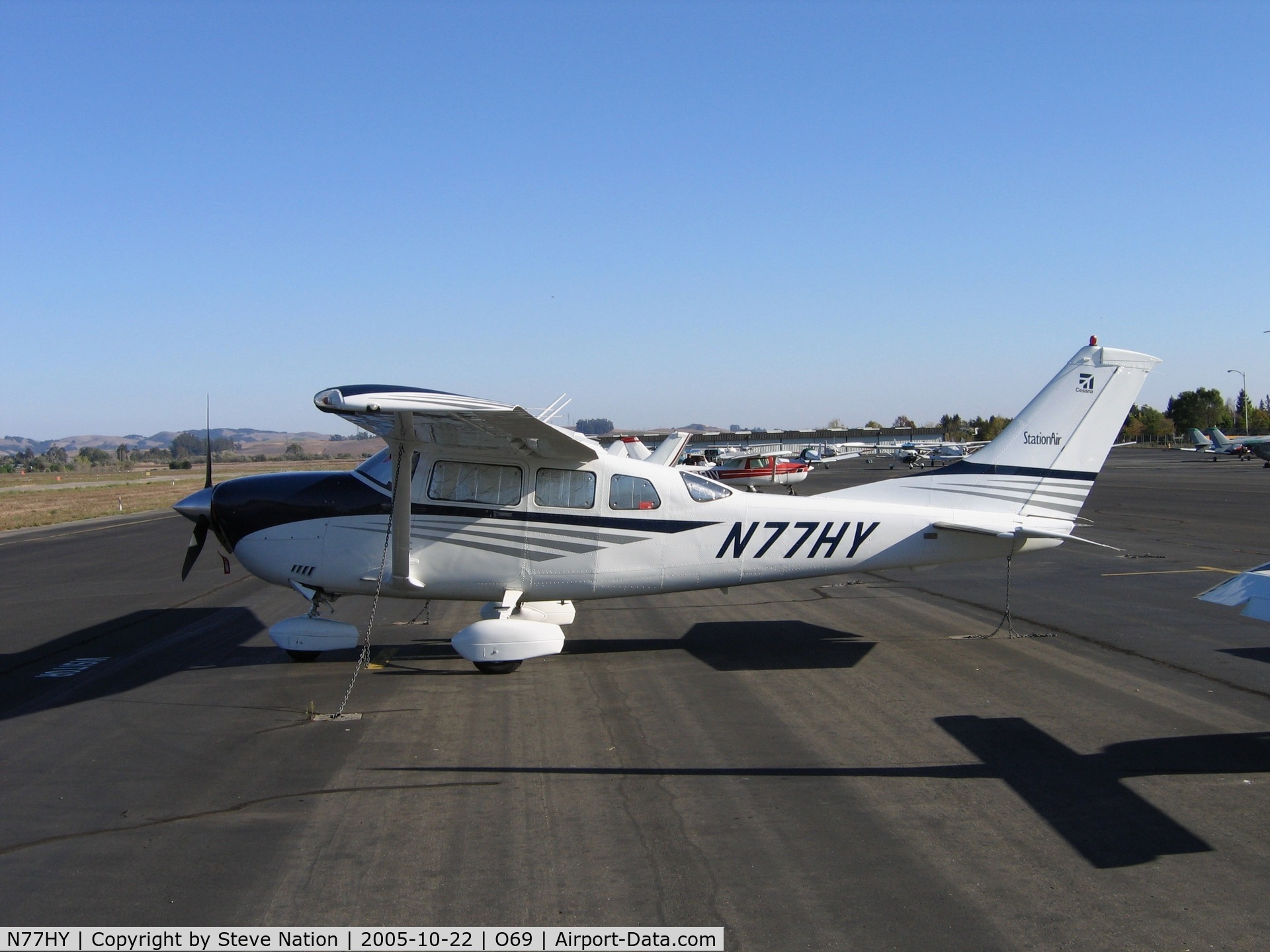 N77HY, 1999 Aviat A-1B Husky C/N 2024, Nejo Inc's 2004 Cessna 206H Stationair at Petaluma, CA