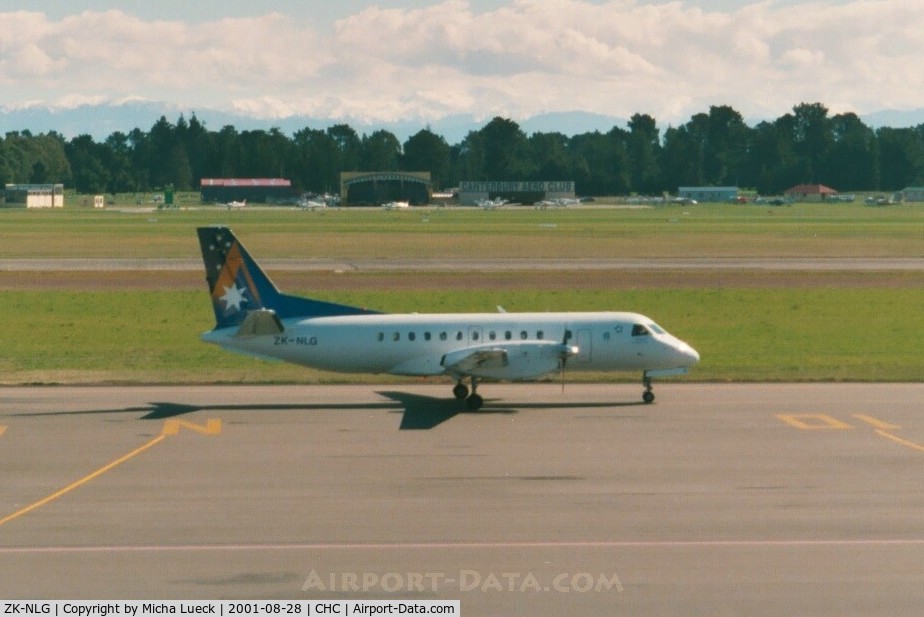 ZK-NLG, Saab SF340A C/N 340A-151, A rare sight: A while after the collapse of Ansett New Zealand was this aircraft seen still in AN colours
