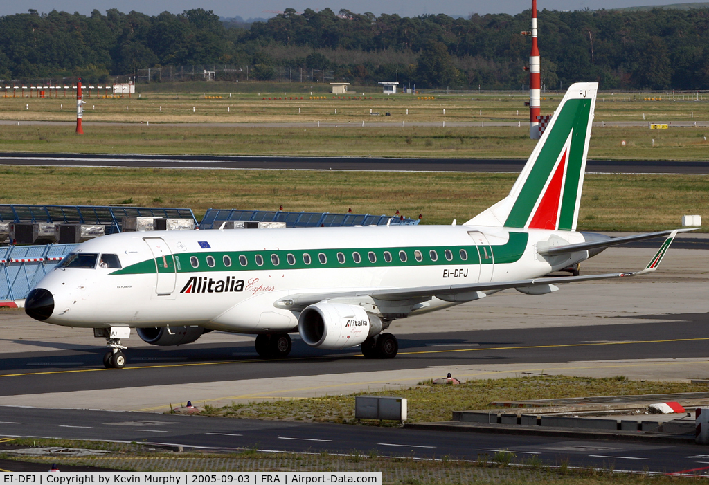 EI-DFJ, 2003 Embraer 170LR (ERJ-170-100LR) C/N 17000011, Irish registered Italian 170