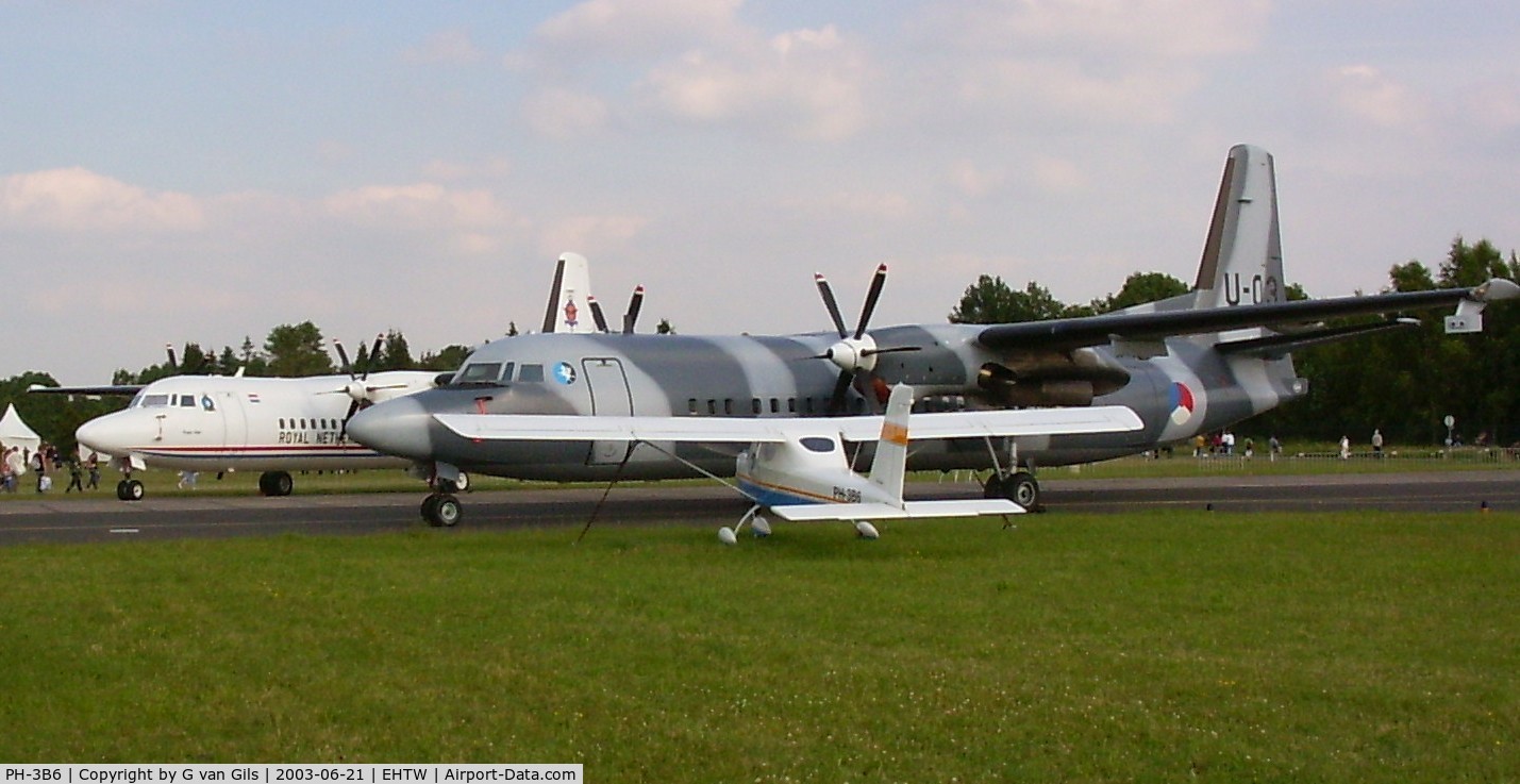 PH-3B6, Tecnam P-92 Echo C/N 302, A Technam during the 2003 airshow at Twenthe airbase.