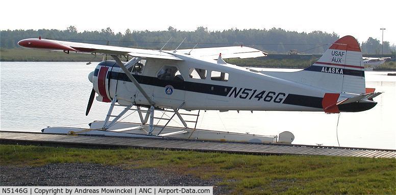 N5146G, 1952 De Havilland Canada DHC-2 Beaver Mk.1 C/N 247, At Anchorage International Airport in June 2005
