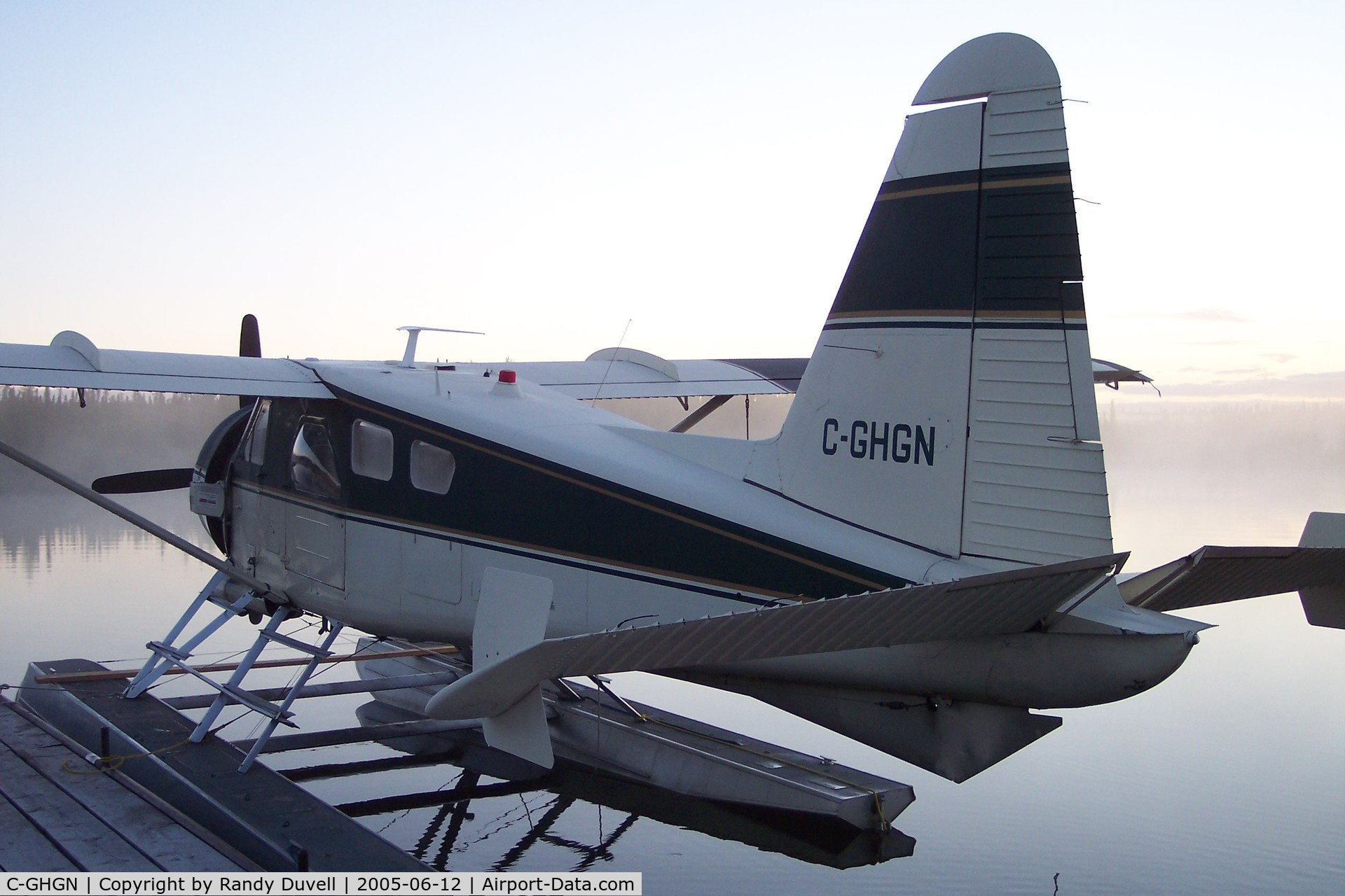 C-GHGN, 1950 De Havilland Canada DHC-2 MK. II C/N 80, At the dock at Minor Bay Lodge & Outposts - 2005