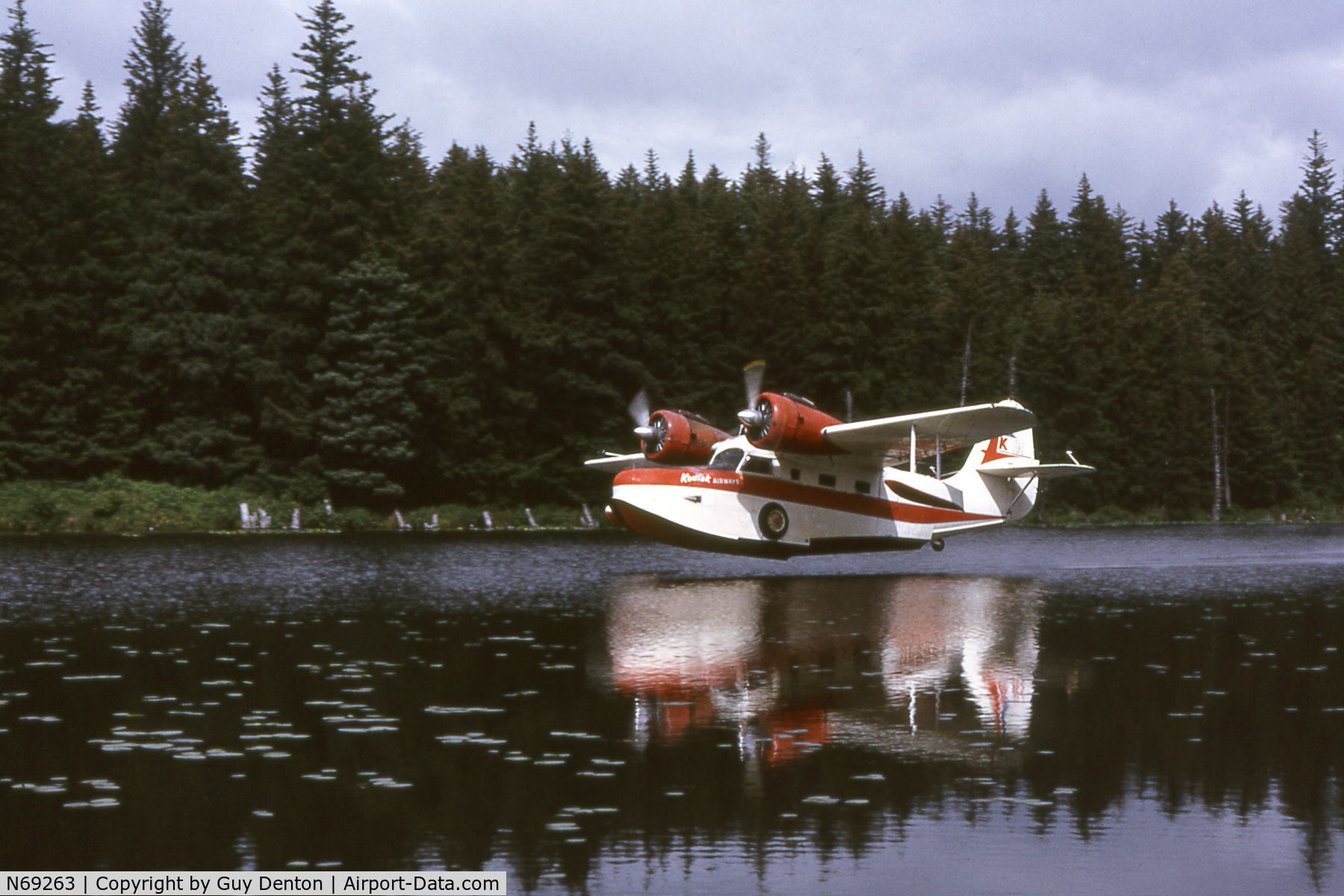 N69263, 1942 Grumman G-21A Goose C/N 1132, taken in the 70's in Kodiak, Alaska