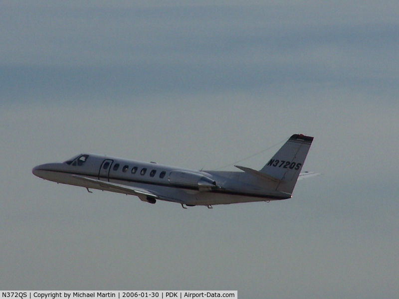 N372QS, 2008 Cessna 680 Citation Sovereign C/N 680-0201, Departing PDK - Gear Up!