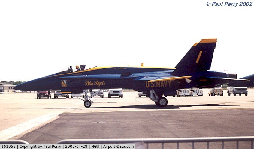 161955, McDonnell Douglas F/A-18A Hornet C/N 0166, The Boss taxis out, leading the rest for their demonstration