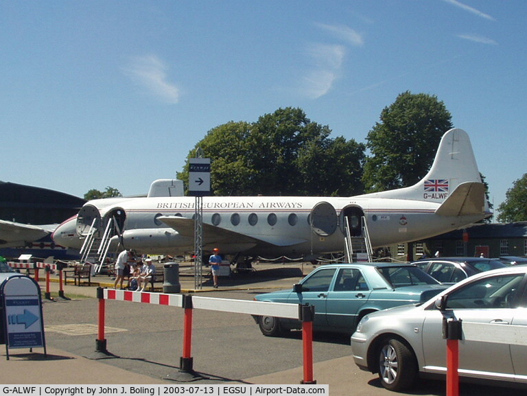 G-ALWF, 1952 Vickers Viscount 701 C/N 005, Flying Legends Airshow 2003 - Duxford UK