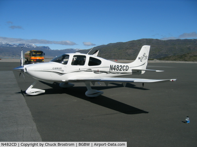 N482CD, 2005 Cirrus SR22 C/N 1482, Waiting for fuel at Narsarsuaq, Greenland enroute from the factory to Groningen, NL