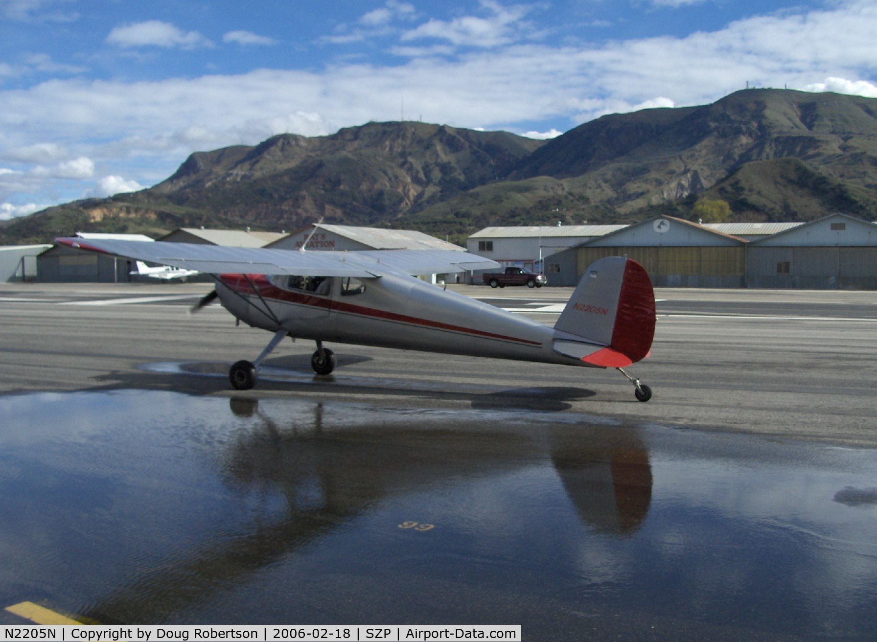 N2205N, 1947 Cessna 140 C/N 12441, 1947 Cessna 140 Continental C85 85 Hp, taxi to Runway 22
