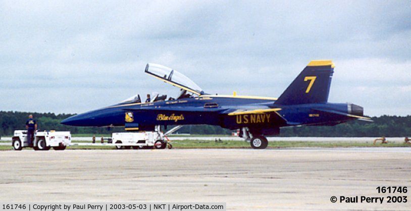161746, McDonnell Douglas F/A-18B Hornet C/N 0103, Number 7 getting a tow
