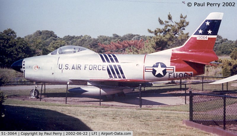51-3064, 1951 North American F-86L Sabre C/N 177-121, F-86L, sitting amongst other legends in the Langley Air Park