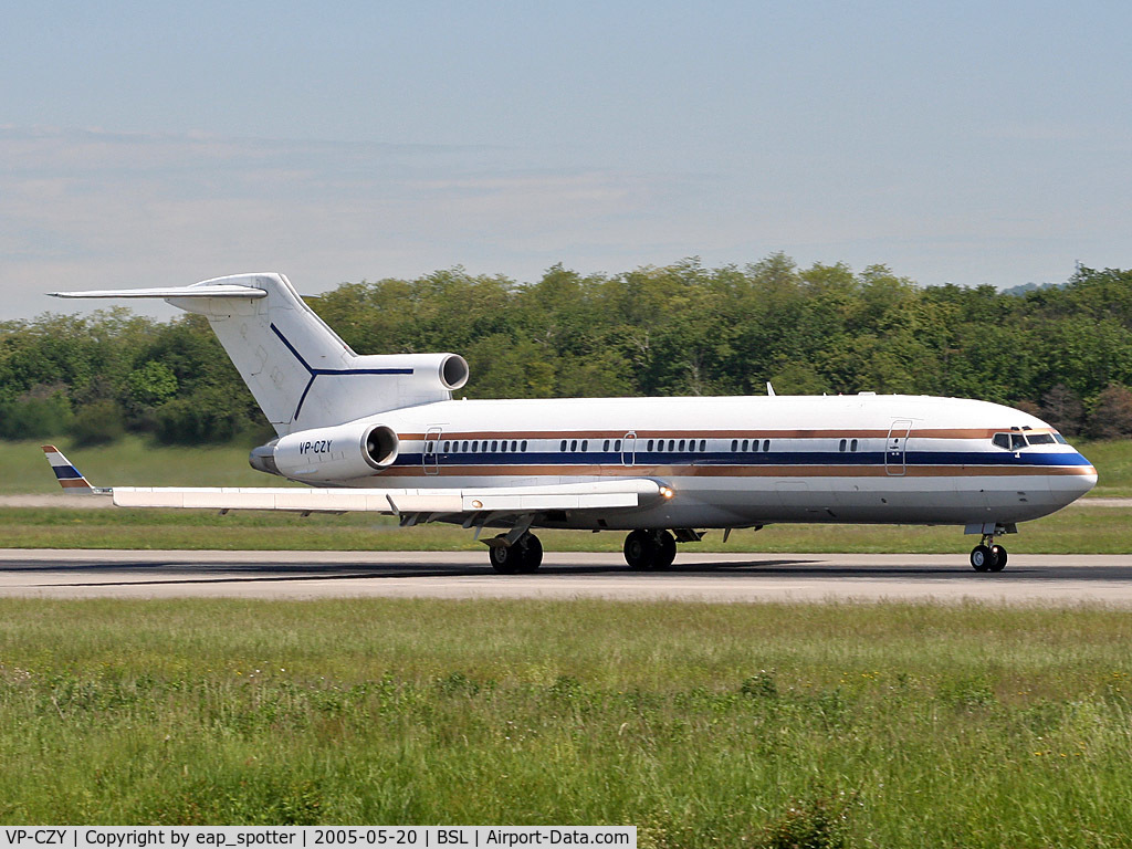 VP-CZY, 1978 Boeing 727-2P1 C/N 21595, Departing on runway 16
