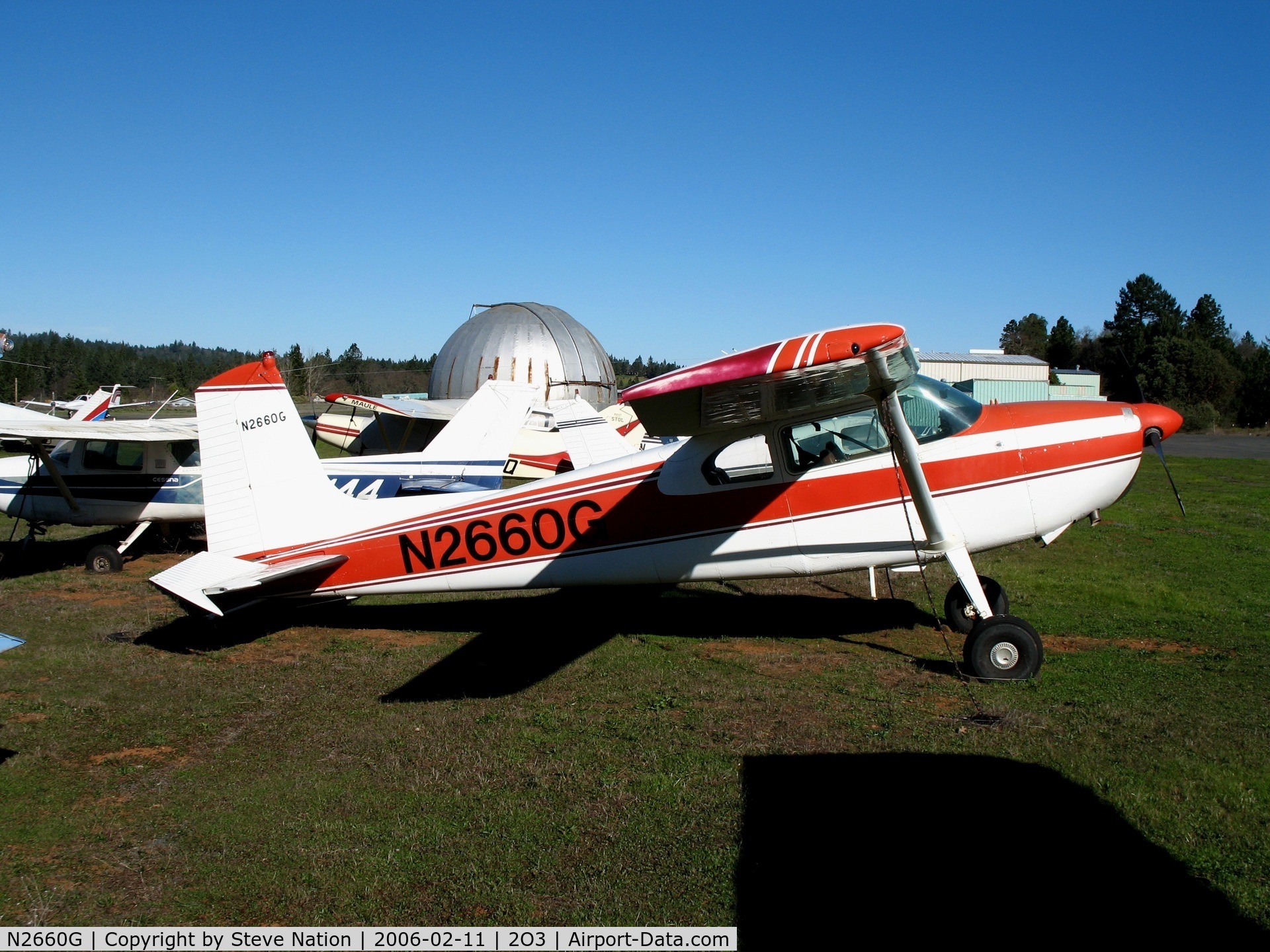N2660G, 1959 Cessna 182B Skylane C/N 51960, 1959 Cessna 182B taildragger at Parrett Field (Angwin), CA