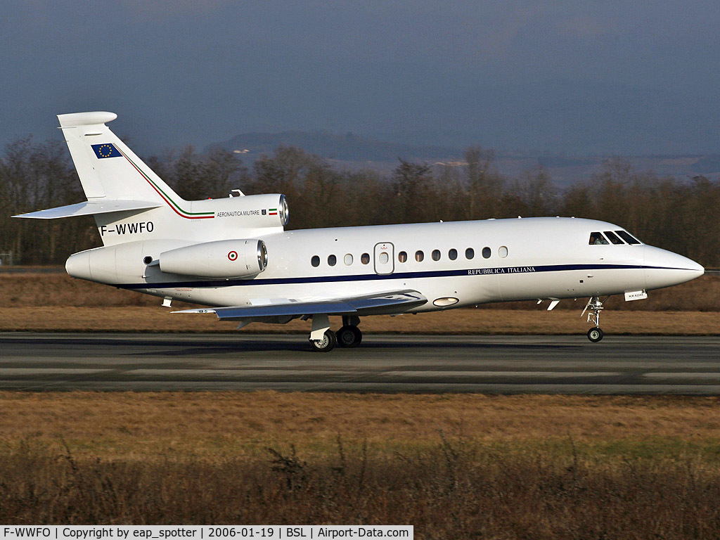 F-WWFO, 2005 Dassault Falcon 900EX C/N 156, brand new Falcon wil be delivered to Aeronautica Militare Italiana