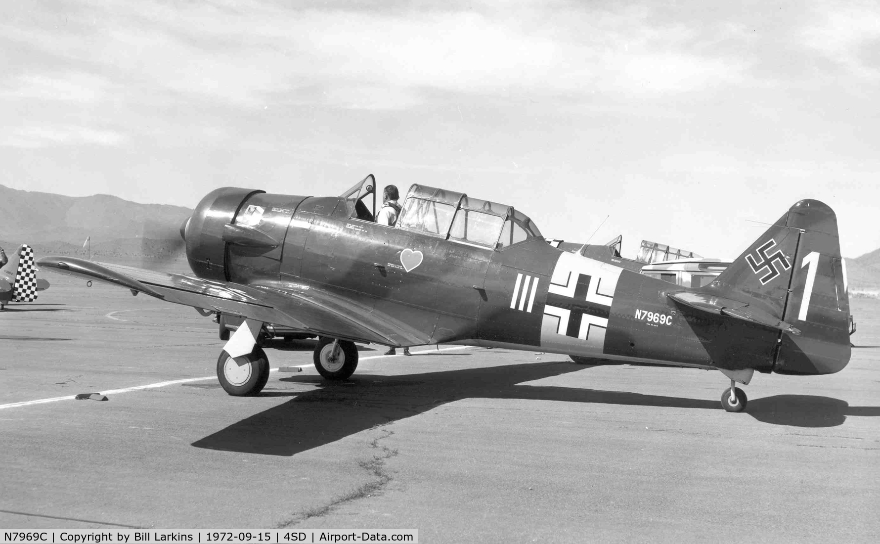 N7969C, North American SNJ-5 Texan Texan C/N 43974, World War II German fighter squadron markings